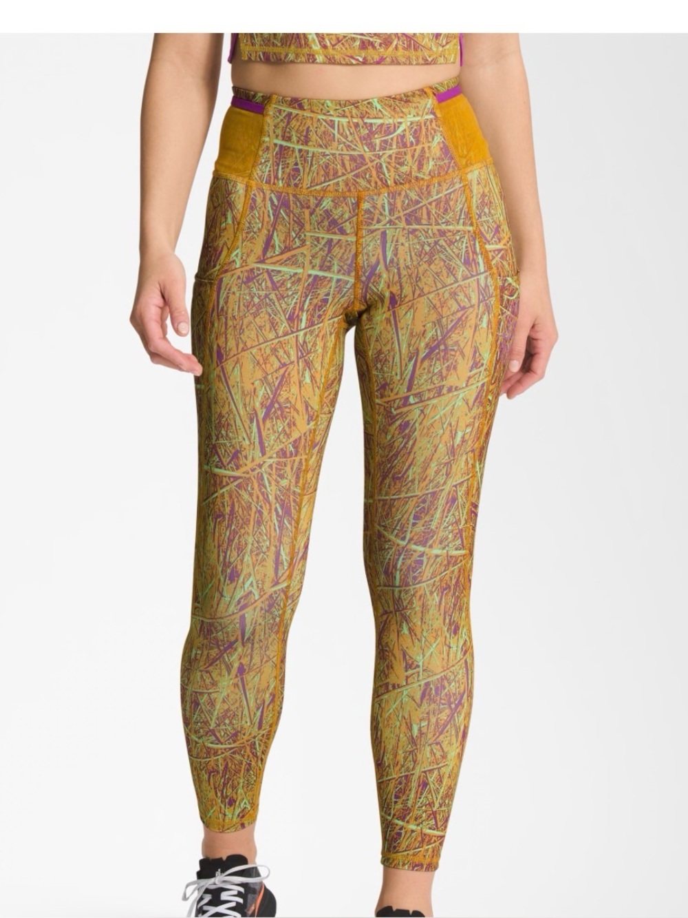 The North Face High-Rise Yellow Multi-Print Performance Leggings